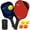 Black, variant on Feeray USAPA Approved Pickleball Paddles Set of 2, Fiberglass Rackets with Polypropylene Core, Includes 4 Balls & Carry Bag