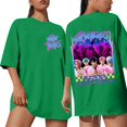 thumbnail image 1 of Pop cazadora para niña Demo-n Hunters Boys Girls Fashion Round-Neck Group Panels T Shirt （Army Green）, 1 of 4