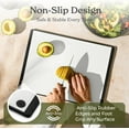 thumbnail image 5 of Plastic Cutting Board Set with Holder 3 Pieces, Non-Slip Dishwasher Safe Chopping Boards for Kitchen, Grey & White, 5 of 9