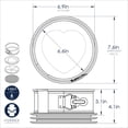 thumbnail image 5 of Nordic Ware 7" Springform Pan with Embossed Discs, 5 of 5
