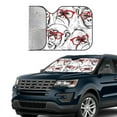 thumbnail image 4 of Disketp Windshield Sun Shade, Car Sun Shade For Front Window Monkey Sunshades Sun Visor Protector Blocks Uv Rays Foldable, 4 of 9
