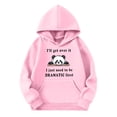 thumbnail image 4 of NordicNest Girls Long Sleeve Hooded Sweatshirt Casual Pullover With Print Soft Lined Jacket Top For Play And Everyday Wear Youth Sizes In Various Cute Designs caps Jacket, 4 of 4