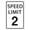 Speed Limit 2, variant on Speed Limit 3 Mph Mini Metal Street Sign Warning Traffic Road Street 12x16inch