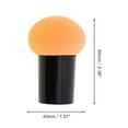 thumbnail image 2 of Unique Bargains 1 Pc Mushroom Head Puff for Travel Makeup Application Orange, 2 of 4