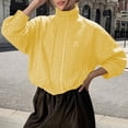 thumbnail image 2 of Women's Gingham Plaid Cropped Windbreaker Jacket Zip Up Mock Neck Long Balloon Sleeve Wind‑Resistant Loose Fit Casual Fall Spring Outerwear Yellow, 2 of 9