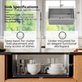thumbnail image 4 of Karran 30" Undermount 16-Gauge Stainless Steel Extra Large Single Bowl Kitchen Sink Kit, 4 of 5