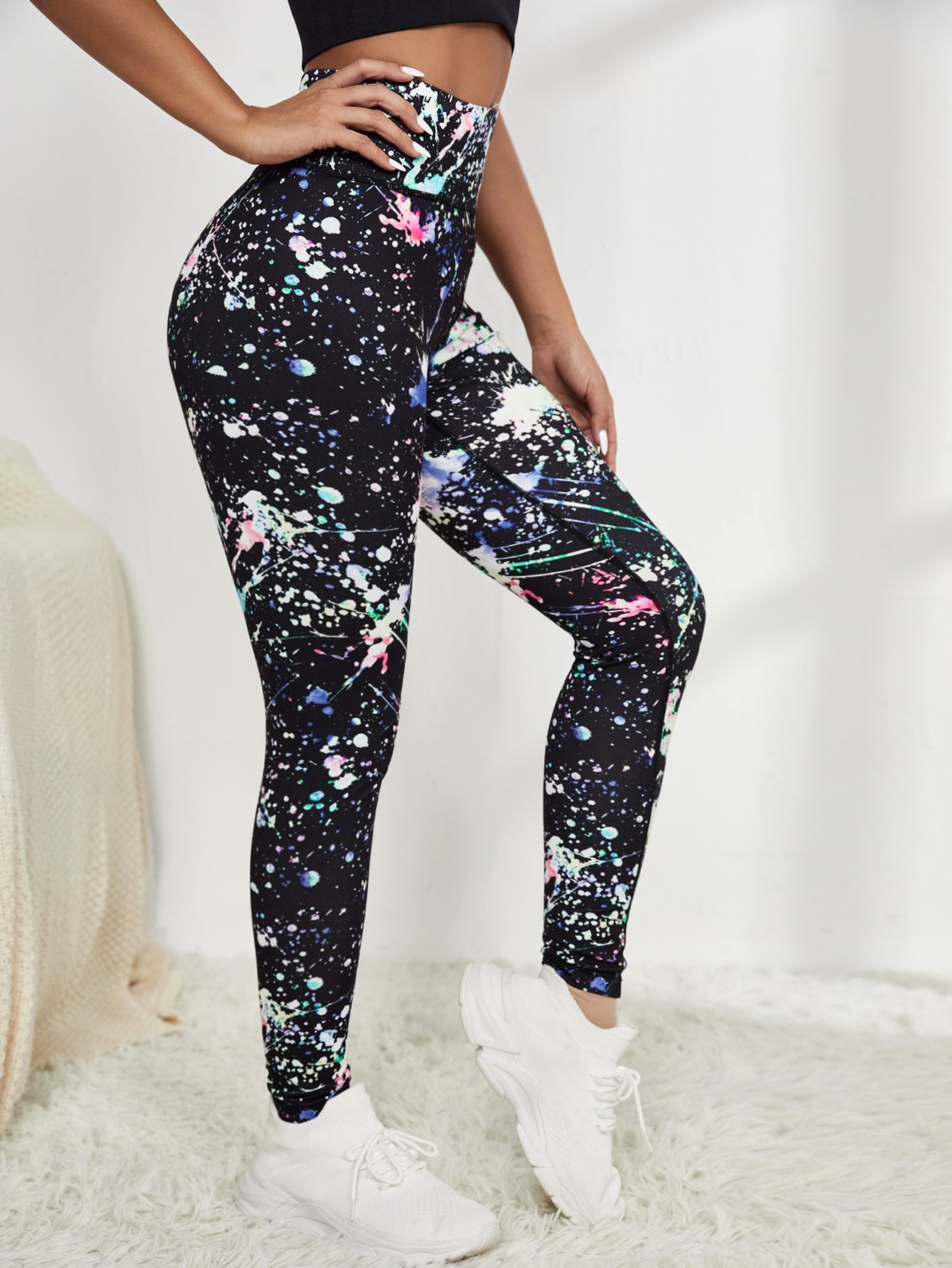 Sporty Ladies Womens Wide Band Waist 