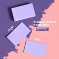 thumbnail image 3 of Scheam 4 Pack Purple Lined Index Note Cards,3x5 Inch Ruled Flash Cards,200g Thick Memo Notes,Memory Card Paper,for Home Office (Red & Blue Lines, 200 Count), 3 of 7