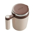 thumbnail image 2 of Vaso mezclador automático, recargable, giratorio y autoagitador con tapa, 14 pulgadas, marrón, 2 of 9