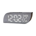 thumbnail image 2 of Reloj despertador LED Macarena para dormitorio Brillo ajustable 20,9x6,8 cm, 2 of 8