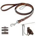 thumbnail image 4 of Beirui 6ft Leather Dog Leash Heavy Duty Large Dogs Training Walking Lead & Carabiner, 4 of 17