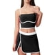 thumbnail image 1 of Conjunto de Dos Piezas para las Mujeres Verano Plus Tamaño Suelto Pantalones Cortos Sling Dos Piezas con Correa Ajustable Crop Top Y Falda Lateral-Hendidura, 1 of 8