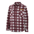 thumbnail image 2 of Men's Colosseum Maroon/White Loyola Chicago Ramblers Ellis Plaid Full-Snap Shirt Jacket, 2 of 3
