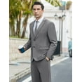 thumbnail image 5 of COOFANDY Men's 2 Piece Suits Classic Fit 2 Button Dress Suits Tuxedo Jacket Blazer Suit for Wedding Dinner Prom, 5 of 13
