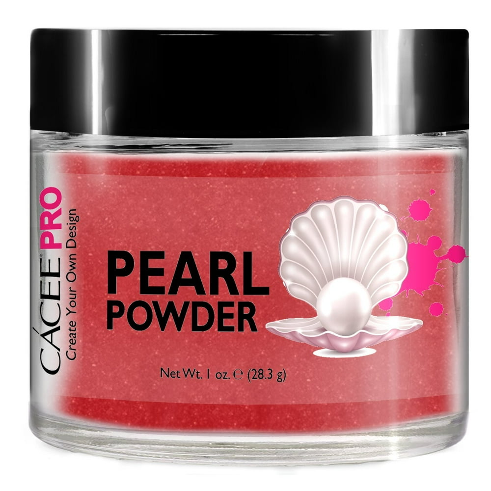 Acrylic Powder for Nails, Pearl Color Nail Art, 1oz Jar by Cacee, For