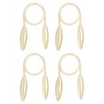 thumbnail image 1 of Unique Bargains Creative Curtain Tiebacks Clips Decorative Window Drape Twist Tie Backs, Beige 4 Pack, 1 of 6