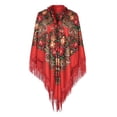 thumbnail image 4 of WCJM Scarf Polyester Scarf Red Scarf One Size, 4 of 5