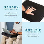 LapGear Memory Foam Lap Desk, Fits up to 17.3 Laptop, Silver