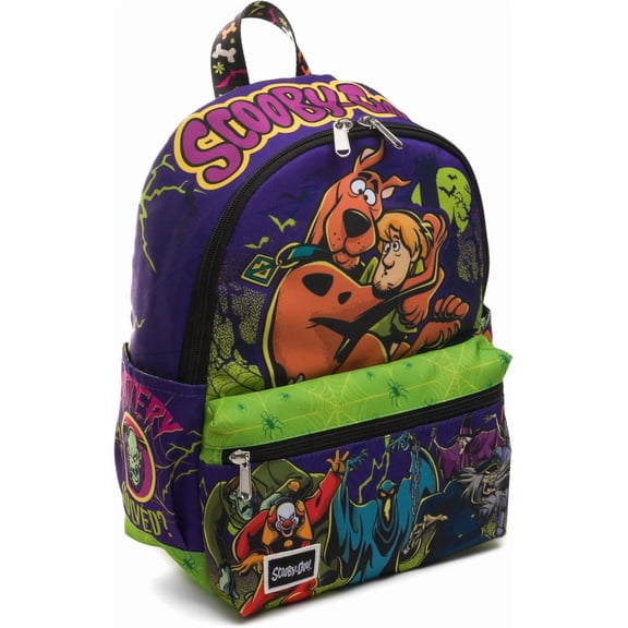 Wondapop Scooby Doo Heebie Jeebiesville 13" Deluxe Nylon Daypack Backpack, Kid, Fun