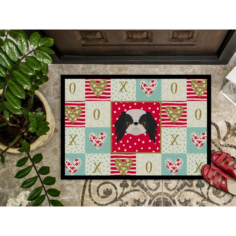 Carolines Treasures CK5209JMAT Japanese Chin Love Door Mat Indoor