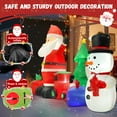 thumbnail image 5 of Yexmas 9FT Christmas Inflatables with Blow Up LED Lights, Santa Claus Snowman Train Gift Boxes & Christmas Tree for Indoor Outdoor Xmas Decoration, 5 of 8
