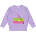 thumbnail image 2 of Inktastic Fishing Tackle Girls Toddler Sweatshirt, 2 of 4