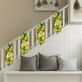 thumbnail image 4 of LED Christmas Swag Prelit with Shatterproof Ornaments and Berries,Cordless Light Up Stairway Swag Garland for Front Door Stair Windows Fireplace Wall Hanging Decor,Xmas Decor with Bowknot, 4 of 6