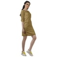 thumbnail image 4 of Moomaya Robes Courtes pour Femmes Imprimées Manches 3/4 Robe Tunique Mini Décontractée, 4 of 4