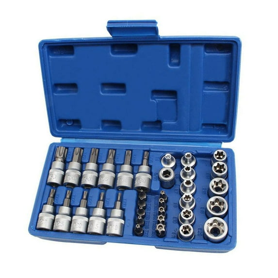 Socket Star Bit, Socket 3/8" Ratchet Wrench and 5/16" Hexagon Socket Screw Combination Tool 1Set