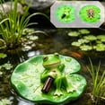 thumbnail image 1 of CQCYD 2 Pcs Décor d'Étang Flottant en Résine, Ornement de Tortue Feuille de Lotus Lifelike, Accent de Cour Résistant aux Intempéries, Décor d'Étang Flottant Décoratif en Résine pour Élément d'Eau d'Aquarium et Paysage de Jardin, 1 of 9