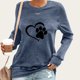 thumbnail image 2 of Camiseta de manga larga con cuello redondo para mujer a la moda, blusa con estampado de otoño, sudadera Fridja czfsfas2209, 2 of 4