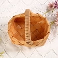 thumbnail image 2 of Panier de Récolte Rangement en Copeaux de Bois Brun Lot de 1 5.9X5.5X4.7In, 2 of 9