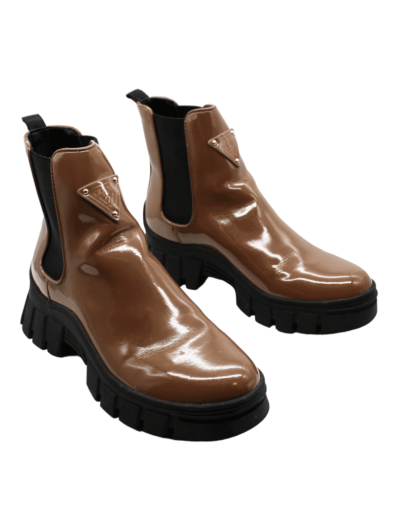 Guess Womens Hestia Faux Leather Booties Chelsea Boots  display picture 2