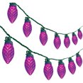 Holiday Time LED Super Bright Diamond Cut C9 Christmas Lights, Purple, 100 Count