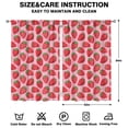 thumbnail image 2 of Nursery Curtains Boys Girls Kids Seamless Strawberry Print Pattern Window Drapes for Living Bedroom Playroom Room Decor Rod Pocket 52x84 Inch 2 Panels, 2 of 2