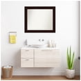 thumbnail image 5 of Amanti Art Custom Framed Wall and Bathroom Mirror (28.25 x 33.25 in.), Coffee Bean Brown Frame, 5 of 7