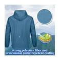 thumbnail image 4 of SPEEDRUN Mens Rain Jackets Men Waterproof breathable Lightweight Windbreaker with Hood Outdoor Raincoat for Hiking Running Travel Navy Blue M, 4 of 7