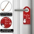 thumbnail image 3 of Tnobhg Christmas Wooden Doorknob Decoration Santa Claus Snowman Stocking Holiday Decor Door Handle Hanger Pendant Party Supplies, 3 of 8