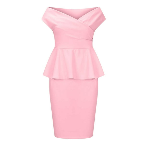 Pastel pink cheap casual dress