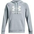 thumbnail image 5 of Under Armour mens Rival Fleece Logo Hoodie, 465 Harbor Blue / / White, Large, 5 of 6