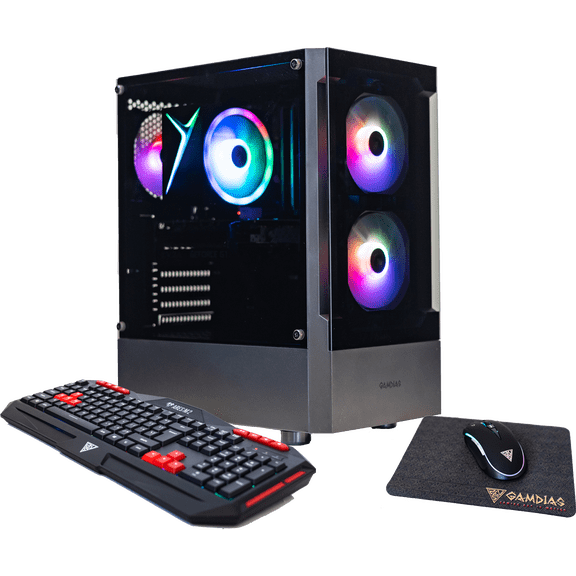 Titan 7 Gaming Desktop PC, 10th Gen Intel Core i7-10700, GeForce GTX 1660, 8GB DDR4 RAM, 1TB M.2 SSD