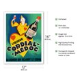 thumbnail image 2 of Cordial Médoc Liqueur - La Liqueur qui Rejouit le Coeur (The Liquor Which Rejoices Heart) - Vintage Advertising Poster by Henri Le Monnier c.1930 - Bamboo Fine Art 290gsm Paper (Unframed) 12x16in, 2 of 4