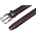 thumbnail image 2 of Men's Genuine Leather Dress Belt with Classic Fashion Design for Work Business and Casual (esWine, 46), 2 of 6