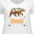 thumbnail image 4 of Inktastic Idaho Vacation Bear Silhouette Women's Plus Size T-Shirt, 4 of 5