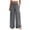 Gray, variant on Palazzo Pants for Women Cotton Linen Wide Leg Lounge Pants Plus Size Elastic High Waisted Work Pants with Pockets Black,M