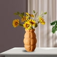 thumbnail image 3 of GROWTH TANK Ceramic Vase Flower Container Decorative Vase for Office Dining Table Decoration Orange, 3 of 9