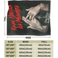 thumbnail image 2 of Real Anuel Hasta Aa La Muerte Blanket Flannel Throw Blanket for Couch Sofa Bed Funny Graphic Cover Blanket Comfortable Air Conditioning Blankets All Season 60"X50", 2 of 6