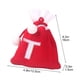 thumbnail image 3 of Bolsa de regalo tejida con letras del alfabeto | Bolsa bordada para dulces navideños | Adorno navideño personalizado | Mini bolsa colgante para decoración del árbol, 3 of 5