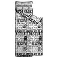 thumbnail image 2 of Black and White Baseball Words Pattern Toddler Nap Mats for Kids Preschool,Sleeping Mat Bag or Kids,Toddler Sleeping Bag,Toddler Nap Mat or Daycare, 2 of 6