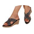 thumbnail image 3 of MKLEKYY Sandalias Flexibles para Playa, para Mujer, para Vacaciones En La Playa, Planas, Tipo Pantuflas 531, 3 of 5
